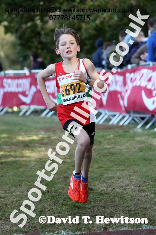 Boys under-13s, 2016 National Cross Country Relays, Berry Hill Park, Mansfield. Photo: David T. Hewitson/Sports for All Pics
